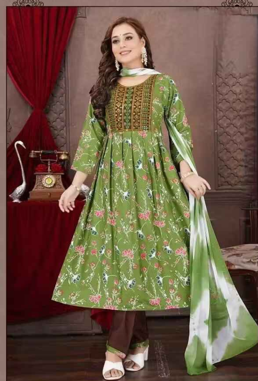 Heavy Rayon 3 Piece Kurti #3